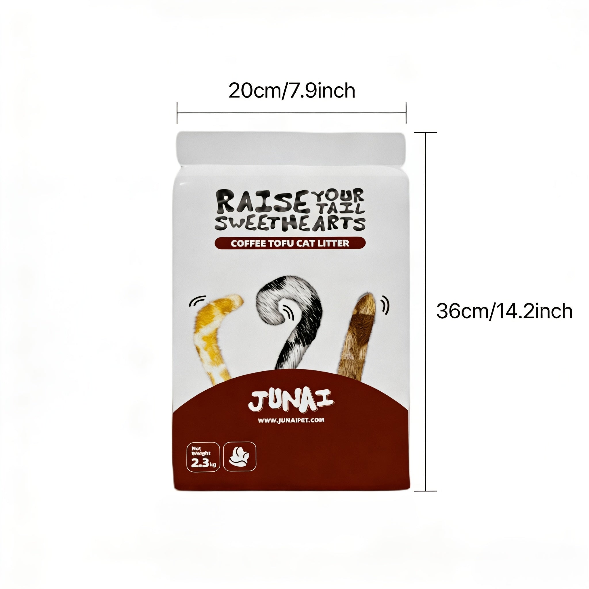 8包猫砂，咖啡香型，超强吸水速溶，1.5毫米细砂粒，每袋5.07磅，可冲入马桶，快速结团，无粉尘，低二次污染，轻质多猫适用猫砂