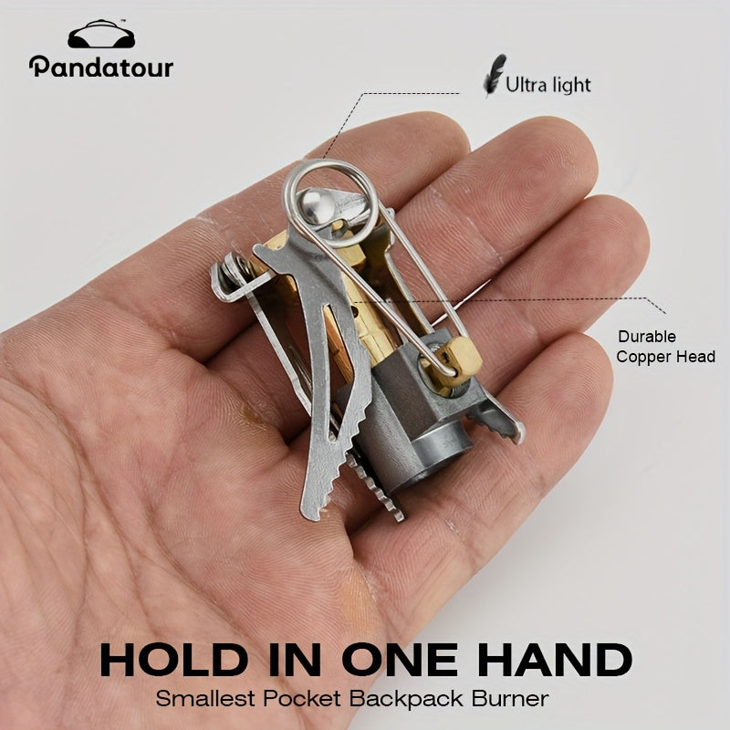 Ultra-Light Mini Camping Stove, Portable Foldable Outdoor Hiking Gas Stove, Backpacking Cooking Tool, Compact Picnic Stove, Easy to Set Up, Outdoor Water Boiling Equipment
