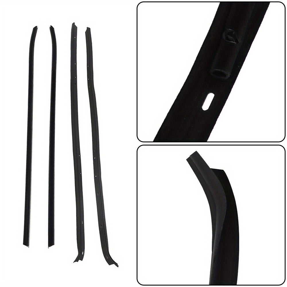 4-Piece Window Sweeps Felt Kit for Chevrolet Camaro, 1970-1981
