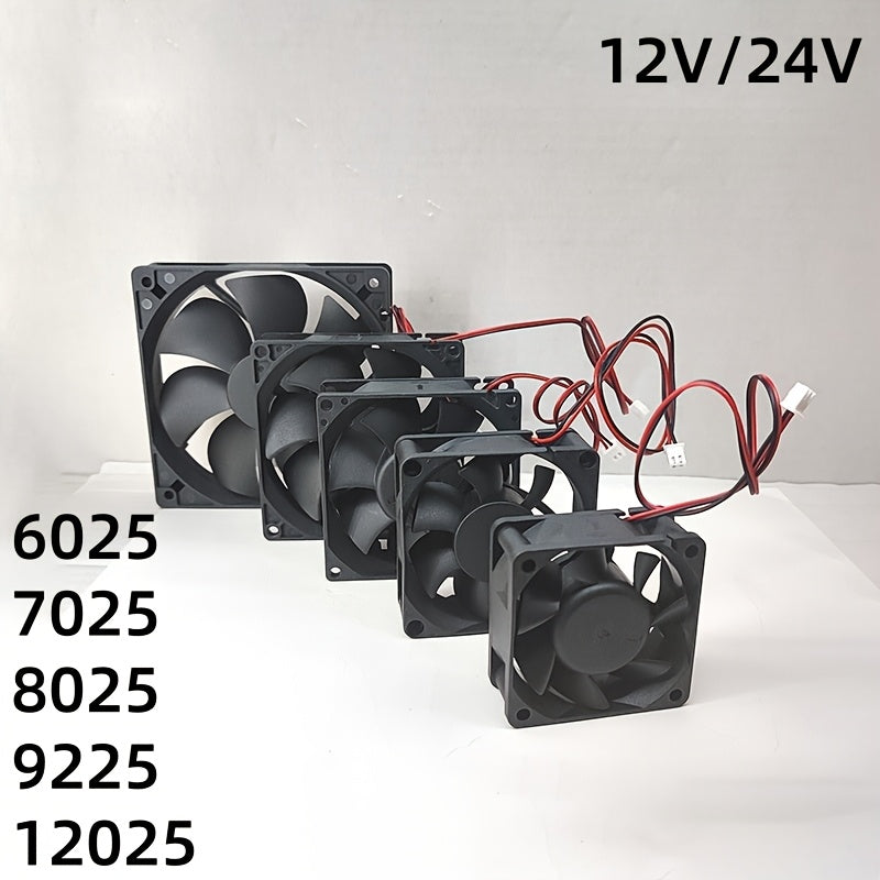 5V 12V 24V Computer Cabinet Cooling Fan, 5/6/7/8cm 3.54Inch 4.72Inch High Airflow Inverter Silent Power Supply Fan
