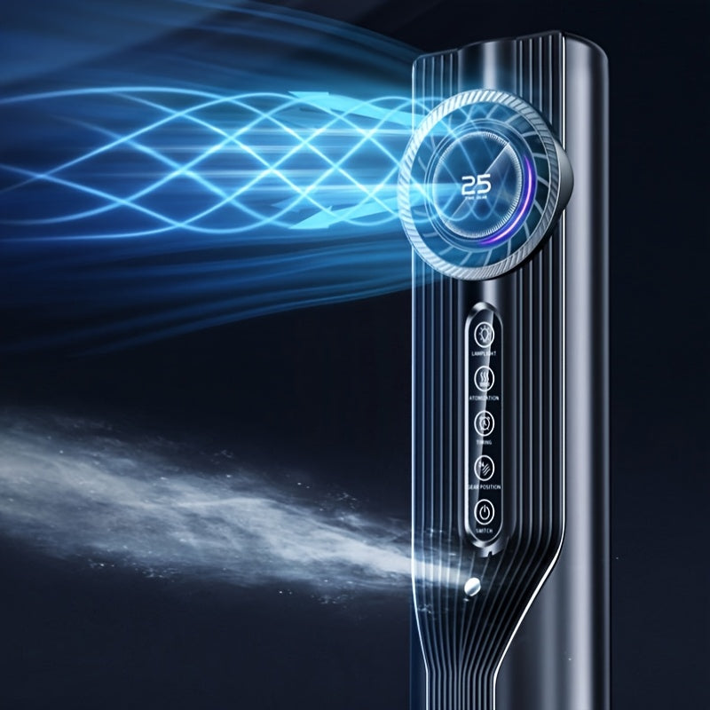 2026 New Desktop Fan, Cool in 3 Seconds! 6-Speed USB Portable Air Conditioner Humidifying Fan, Quiet & Efficient, 6H Timer, Ideal for Home & Office