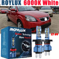 LED Headlight Bulbs High/Low Beam Integrated H4 Socket for Kia RIO 2nd Gen (JB Model) (2005-2018) 80W 6000K Cool White Light 15000 Lumens 2-Pack