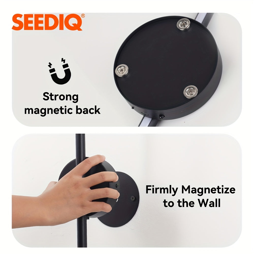 4400mAh Rechargeable Wall Light 80cm/31.49-Inch Wireless Wall Mount Light Battery Powered Magnetic Installation Suitable for Bedroom, Living Room, Stairs