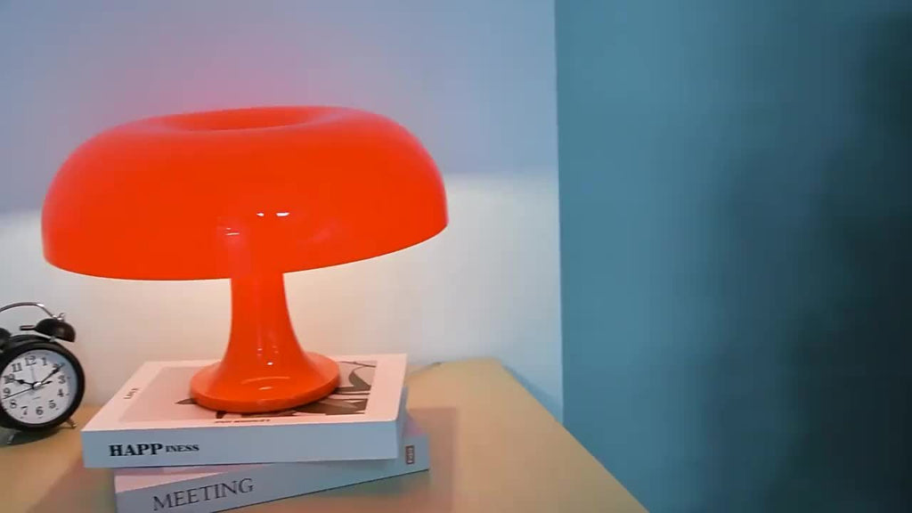 1 piece living room decorative lighting modern minimalist table lamp LED mushroom table lamp, desktop lighting lamp, for Christmas home decoration, Christmas ornament, room decoration, hotel bedroom bedside lamp
