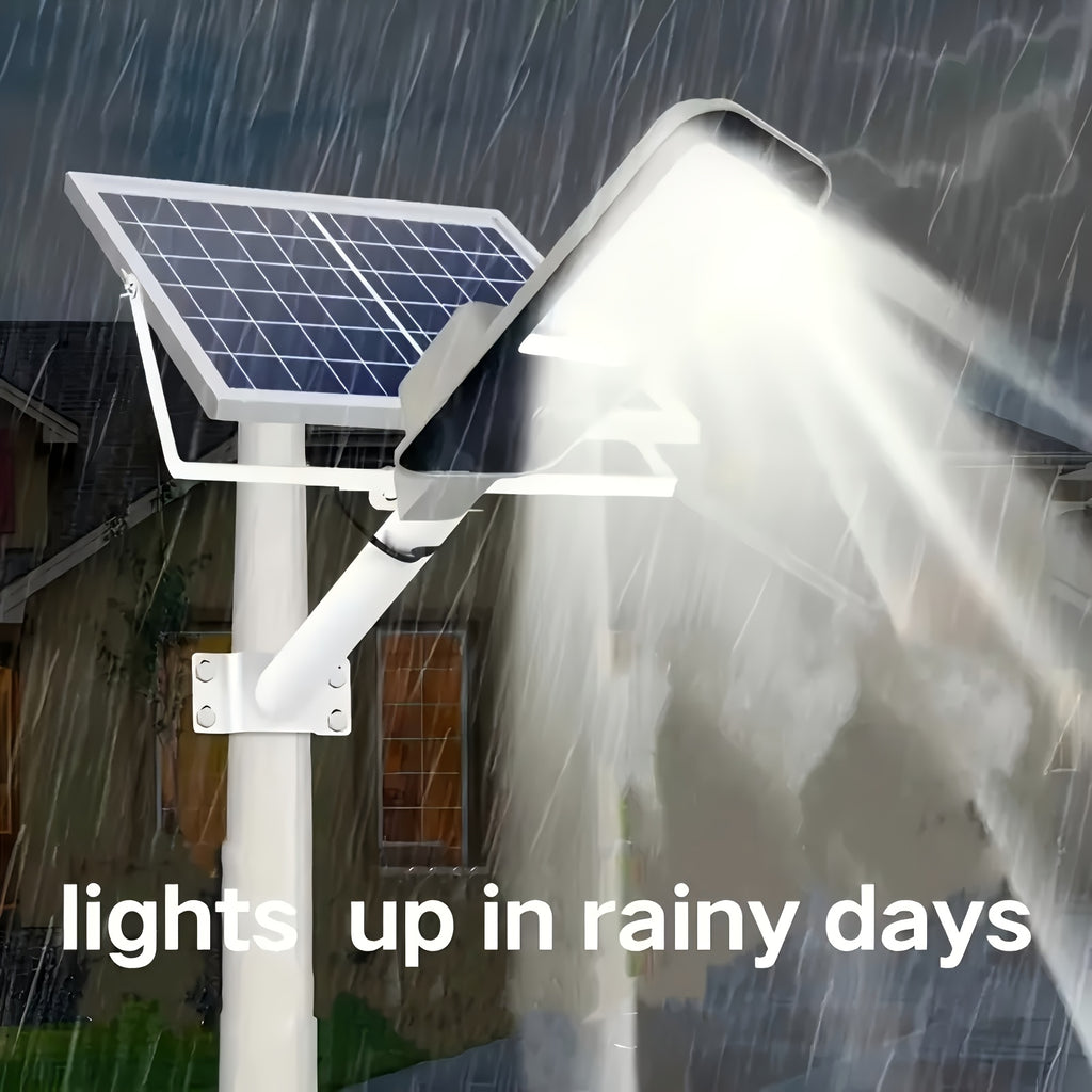 1/2 Pack 6000mAh Powerful Solar Street Light with Remote Control, with LED Lens Beads 6500K Split-Type Solar Wall Light, Easy to Install Wall Mount Kit, Perfect for Garden Courtyard, Garage and Commercial Lighting Street Light