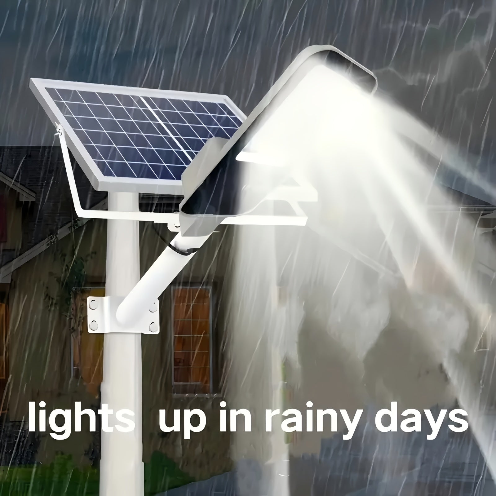 1/2 Pack 6000mAh Powerful Solar Street Light with Remote Control, with LED Lens Beads 6500K Split-Type Solar Wall Light, Easy to Install Wall Mount Kit, Perfect for Garden Courtyard, Garage and Commercial Lighting Street Light