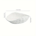 New Light Luxury Large Steamed Fish & Soup Plate, High-End Hotel Tableware, Rock Grain Shell-Shaped Ceramic Plate for Home Use