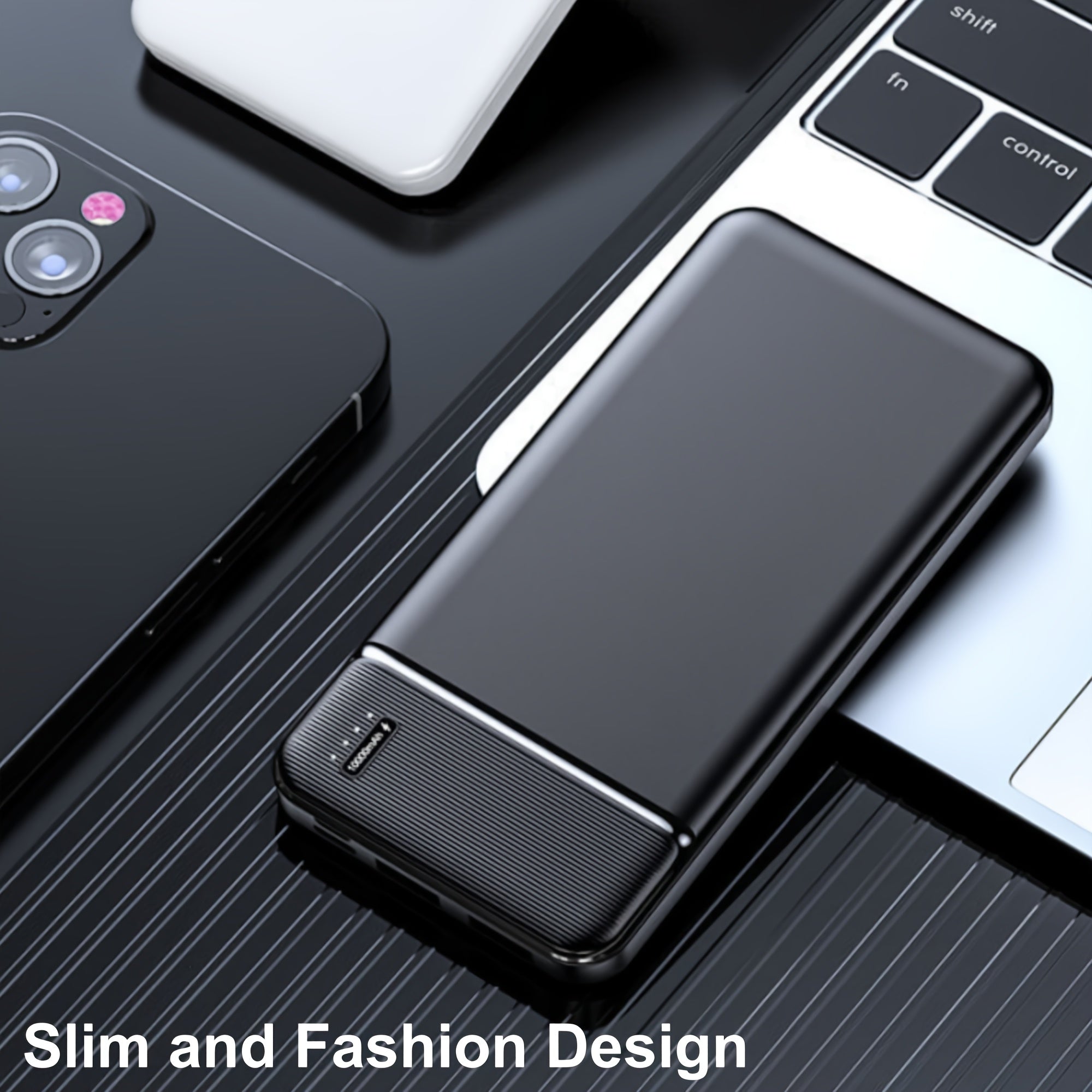 Portable Power Bank with a Capacity of 10000Mah, Featuring PD 22.5W And USB-C Input/Output, Suitable for Charging Smartphones, Smartwatches, Tablets, Heated Clothing, And More