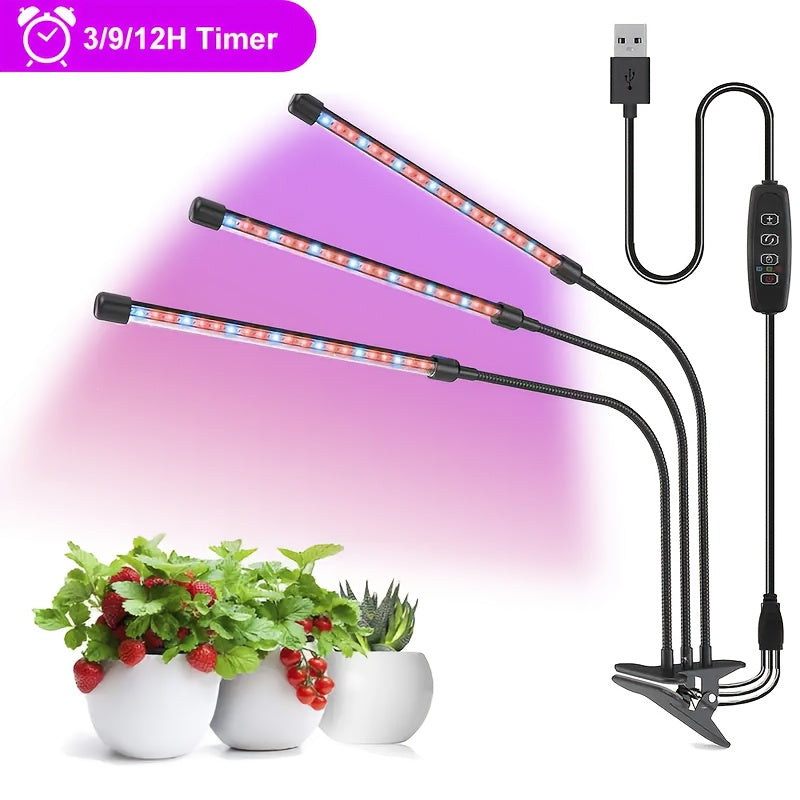 Multifunctional Adjustable Full Spectrum Plant Grow Light, User-Friendly Design, Perfect for Home Gardening and Indoor Plant Growth