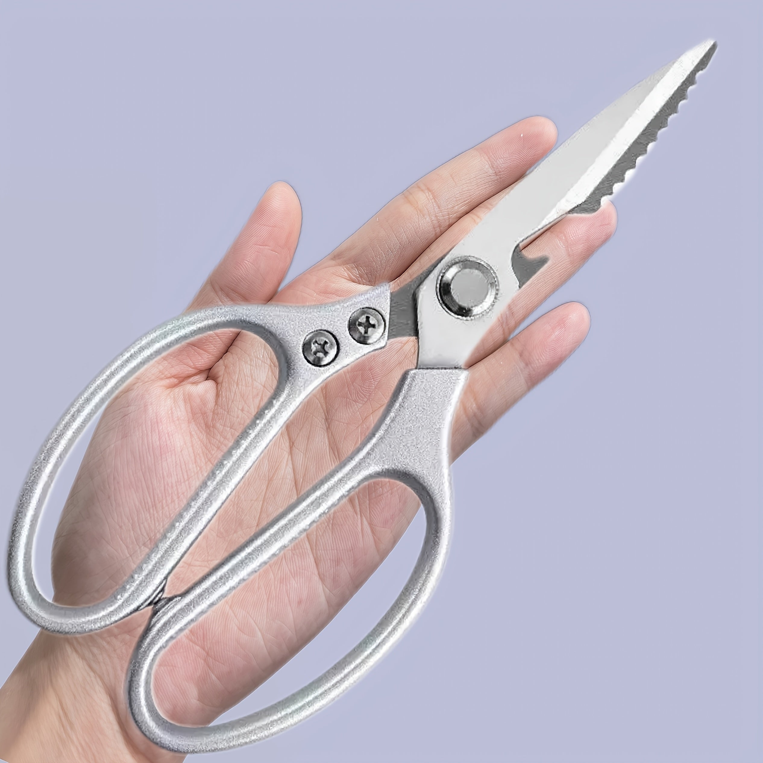 A Set of Stainless Steel Scissors – Sharp & Durable, Multifunctional for Office, Home, Restaurant, Butchery, Kitchen Supplies – No Assembly Required