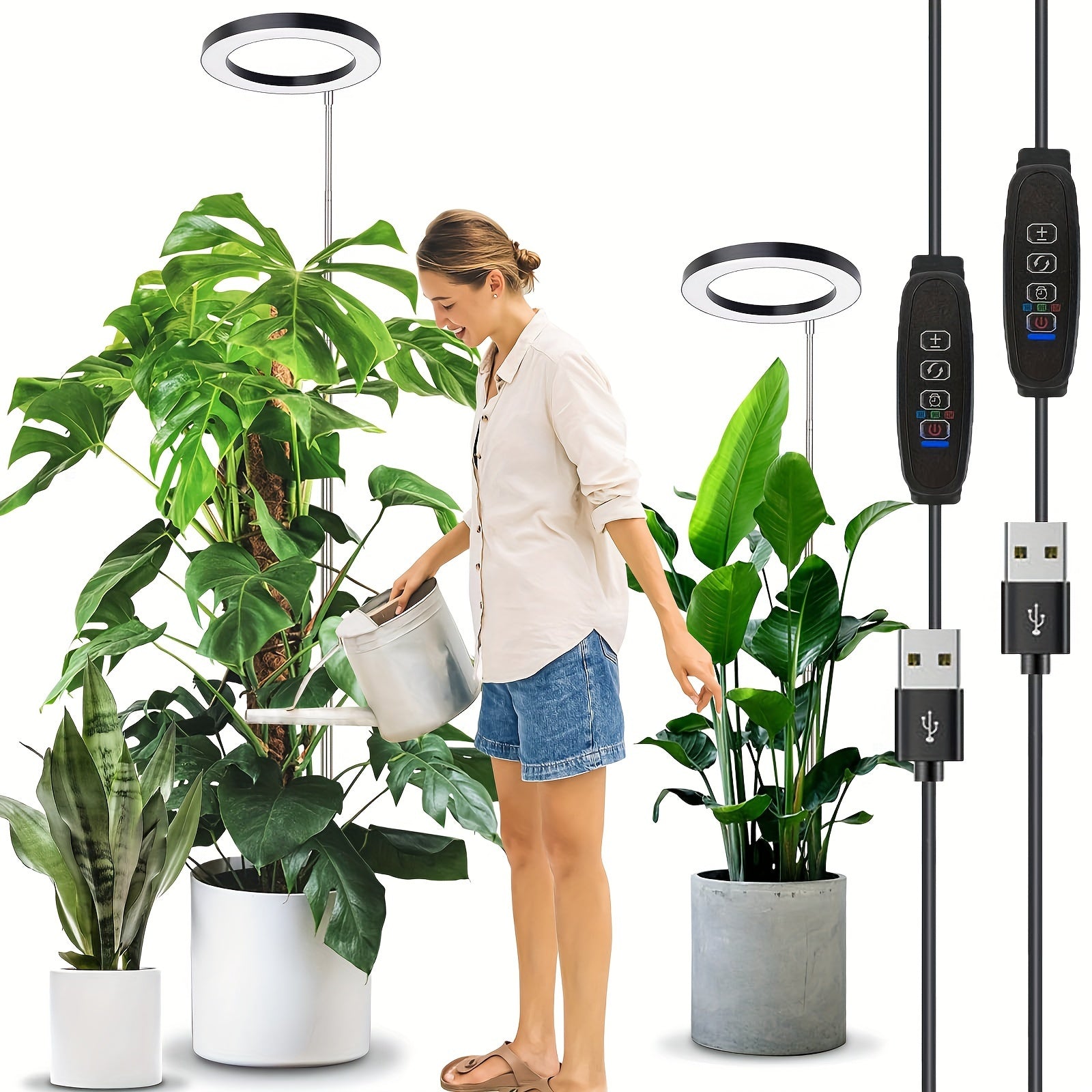 Full-Spectrum Grow Light for Large Plants, Plant Cultivation Light, Sun-Like LED Plant Grow Light, Single Pack