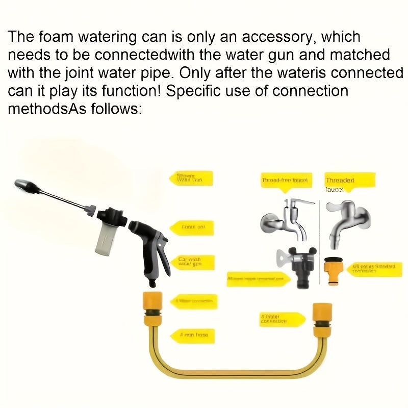 High-Pressure Car Wash Gun – For RV Exterior, Auto Detailing & Garden Hose Nozzle – Adjustable Spray Modes, Rust-Proof Design – Heavy-Duty Construction for Home & Commercial Use. Christmas & Halloween Gift