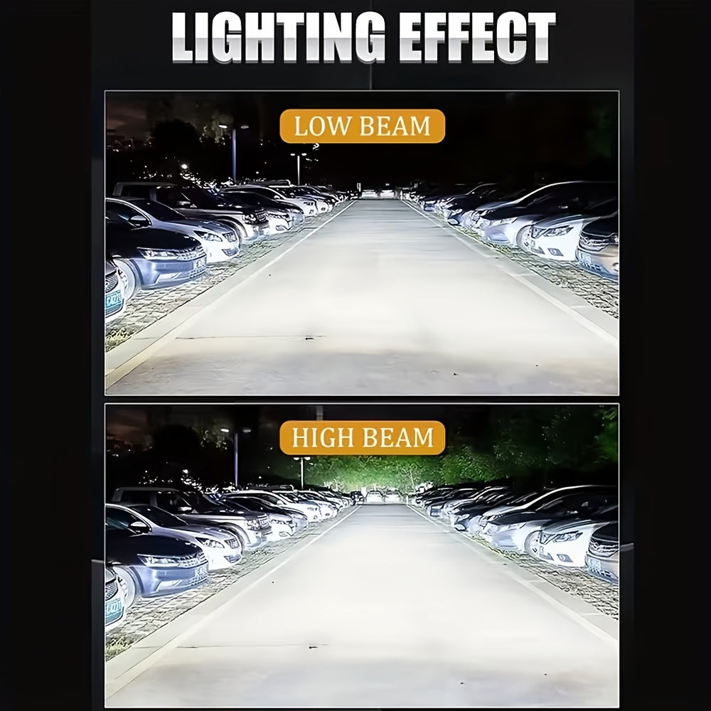 2-Pack H1 H7 H4 H11 HB3 9005 HB4 9006 9012 HIR2 Car Headlight Bulbs 30000 Lumens 350W Auto Front Headlights 12V 6500K Color Temperature