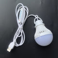 1.5m/59-inch long 5V LED USB bulb, with switch, 3-color dimmable hanging tent light, suitable for camping equipment