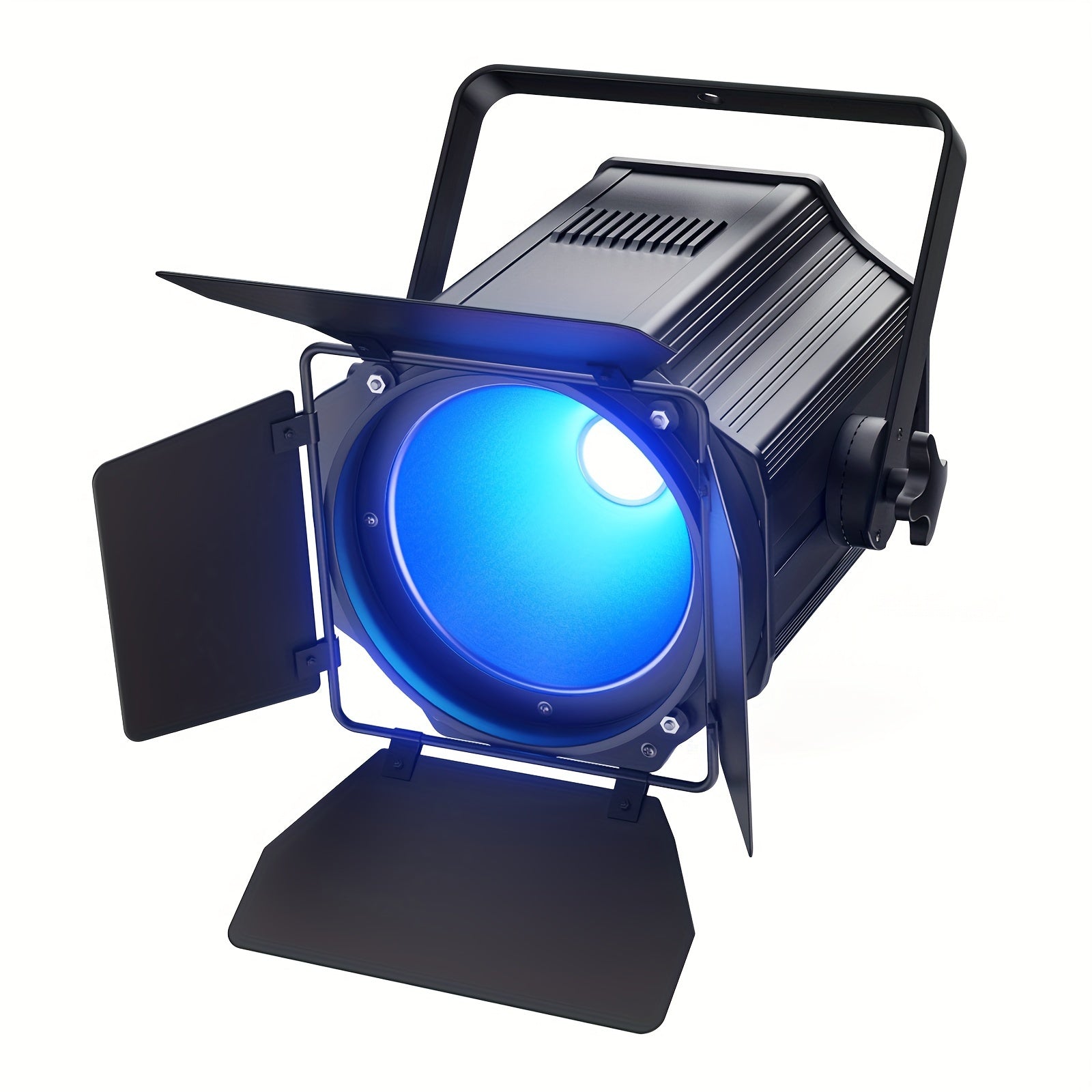 200W COB linear spotlight with barn doors, RGBWA UV 6-in-1 COB par light stage light, DMX512 sound-activated DJ light, suitable for banquet halls, wedding venues and theaters