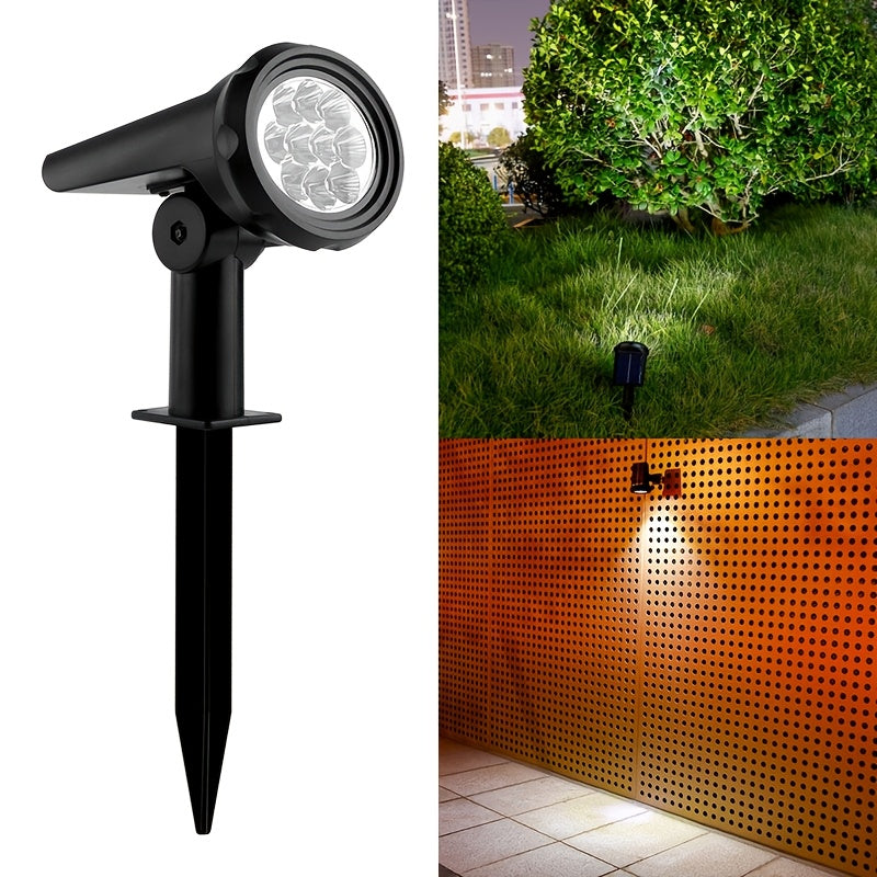 Solar lawn light, super bright recessed courtyard light, dimmable home garden landscape lighting lamp
