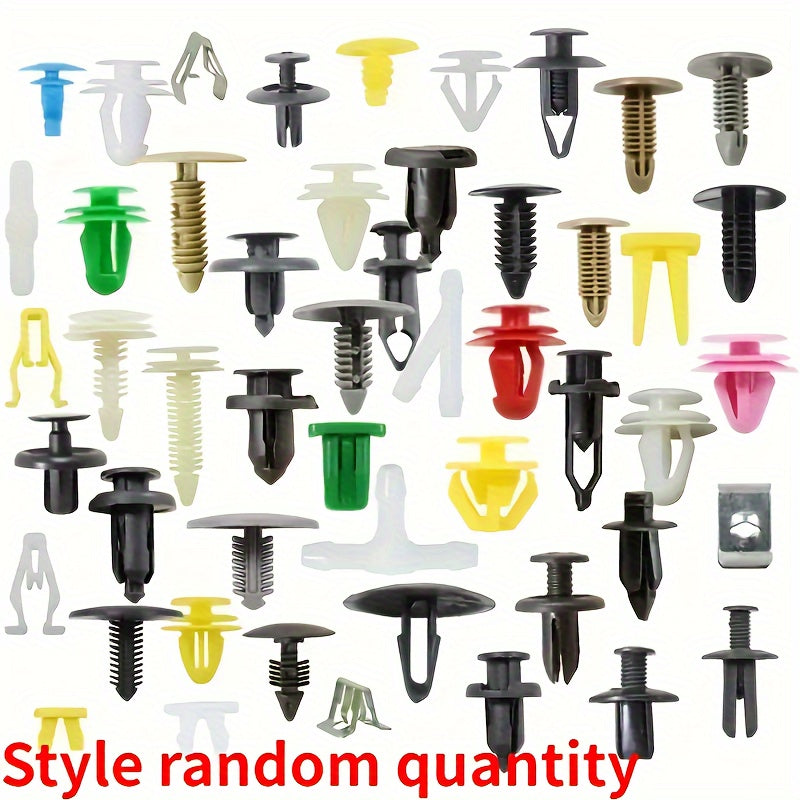 50/100/200-Piece/Set Durable Plastic Retainer Clips – For Car Fenders, Bumpers, Doors & Interiors – Push-Type Fasteners for Securely Fixing Panels and Liners
