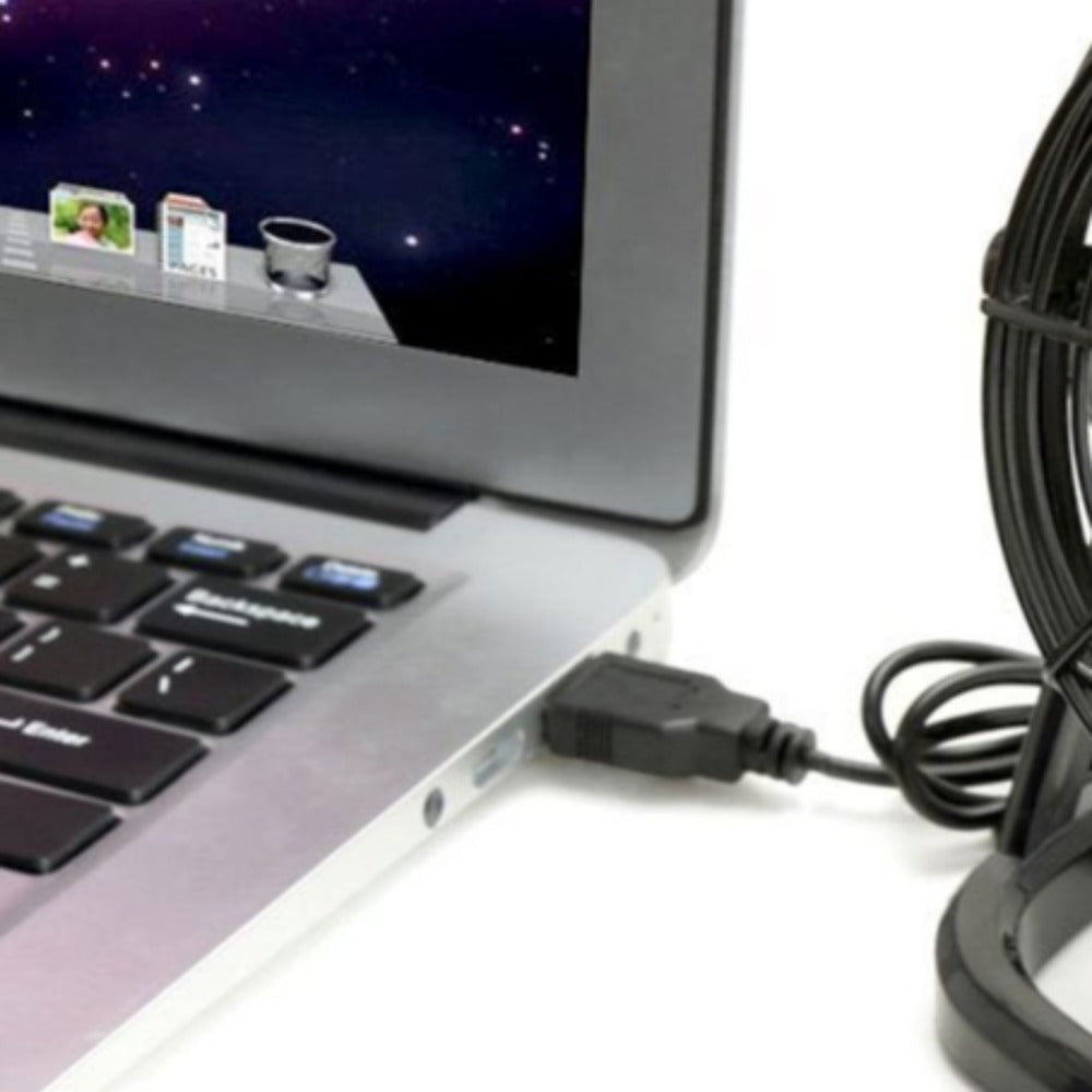 1 Pack USB Powered Mini Desktop Fan, Quiet Small Personal Cooling Fan for Office Dormitory Travel, Space-Saving Design No Battery Needed, Perfect for Laptop Bedside Use