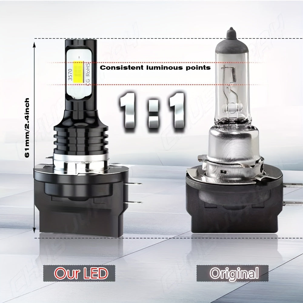 2-Pack 11B LED Headlight Bulbs for Kia Langdong 2007/2008/2009/2010/2011/2012 H11B Low Beam Bulb 6000K White Light