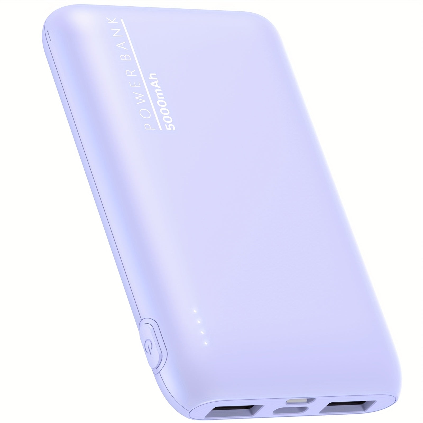 5000mAh Ultra-Thin Portable Power Bank with Dual USB Outputs, Designed for Outdoor Emergency Backup, Suitable for iPhone/Android Mobile Devices And Other Digital ElectronicsIncludes, Includes Type-C Charging Cable, Holiday Gifts