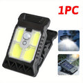 1 Rechargeable Solar Courtyard Street Light, Sensor Garden Light, Clip-On Design Multifunctional Fence Emergency Light, Bright LED Wall Light Perfect for Tree Branches, Balcony