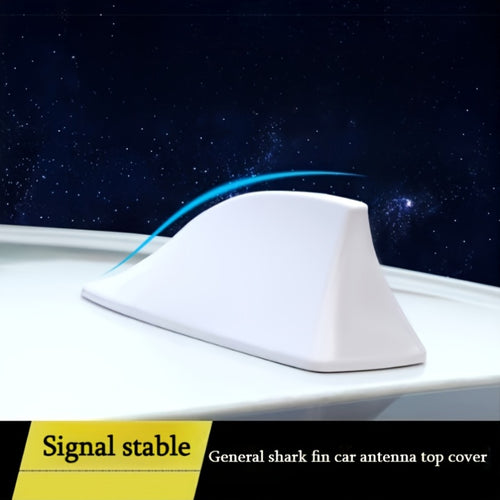 1pc Universal Shark Fin Car Antenna – with ABS Top Cover, Easy to Install, Radio Signal Antenna for Improving Vehicle Communication, Decorative Auto Accessory