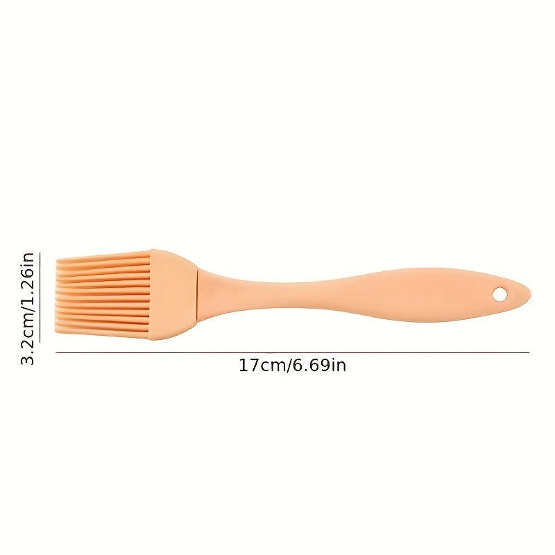 1PC Silicone Brush, Household Basting Brush, Outdoor BBQ Brush, Kitchen Baking Accessory, Cream Pastry Brush, Essential Kitchen Gadget.
