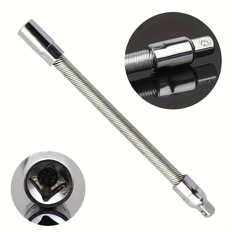 1pc, Chrome Vanadium Steel Extension Bar with 1/4-Inch Drive - High Torque, Flexible, and Rust-Resistant for Auto Repair
