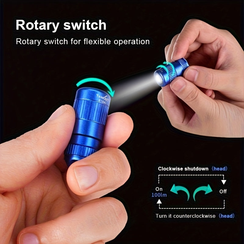 Outdoor Mini Ultra-Slim Keychain Flashlight, Multi-Color Portable Long Endurance Emergency Torch, Compact Lighting Device, Exquisite Small Perfect Gift