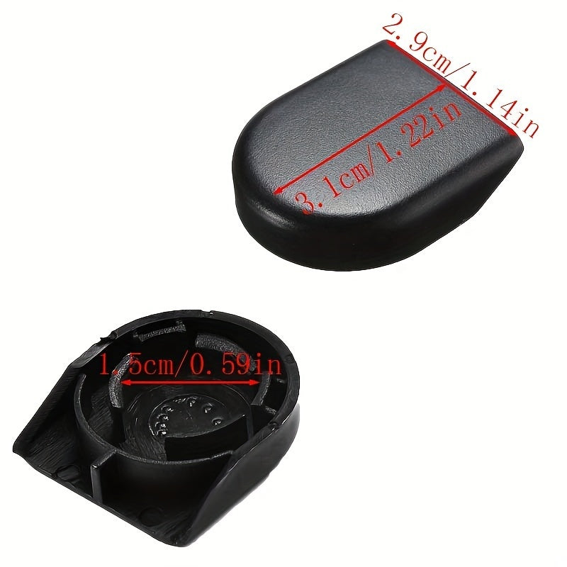 2-Piece German Series Wiper Kit - High Quality Synthetic Rubber Wiper Nut Cover, Durable Reliable Replacement, for Specific Toyota Models, Easy to Install, Compatible with German Series Vehicles, Vehicle Maintenance, Stylish Design
