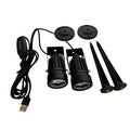 5W LED Plant Spotlight, Indoor Uplight with Timer, USB 5V Dimmable Adjustable Uplighting Lamp for Plant Art Decoration