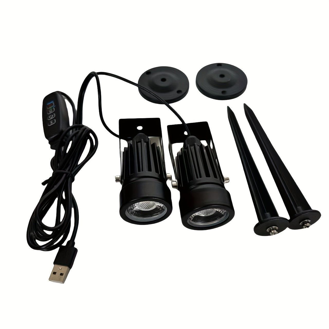 5W LED Plant Spotlight, Indoor Uplight with Timer, USB 5V Dimmable Adjustable Uplighting Lamp for Plant Art Decoration