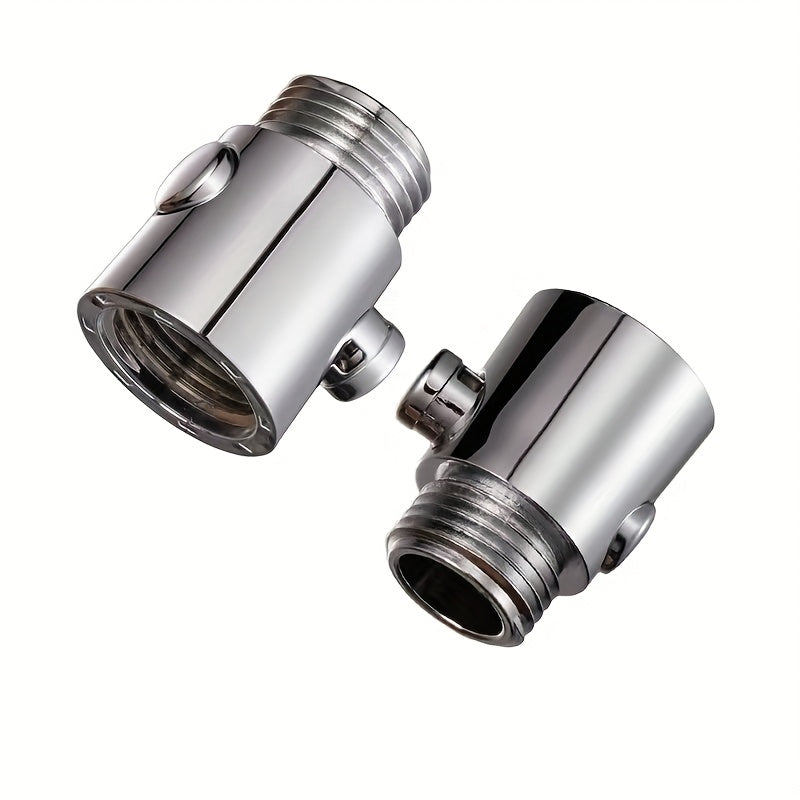 Heavy Duty Shower Head with One-Button Flow Control - Quick Water Adjustment, Thick Chrome-Plated Build, for Home Spa, Bathroom, Kitchen, Commercial Use - Fits Standard Faucets