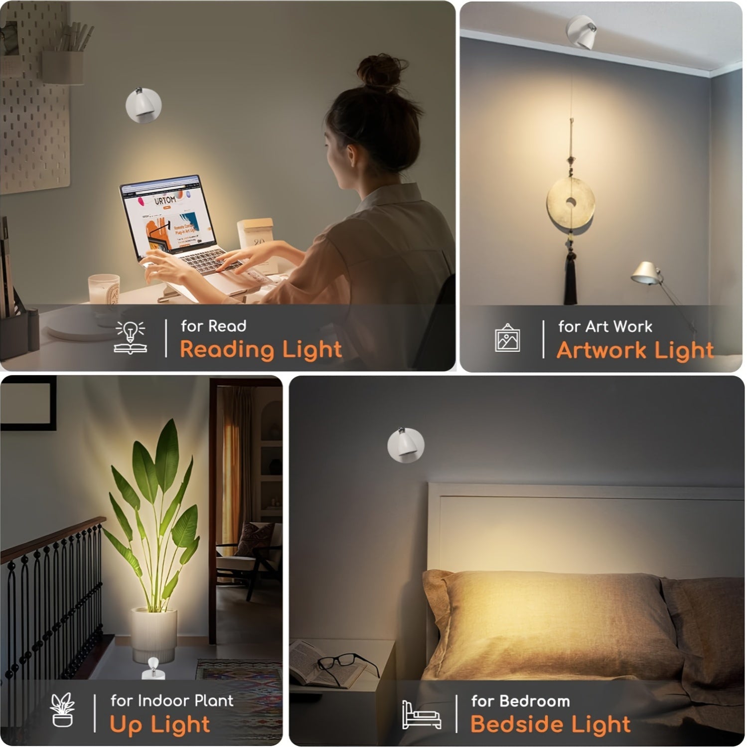 Wireless remote control night light ambiance light, suitable for merchandise, artwork display, dartboard