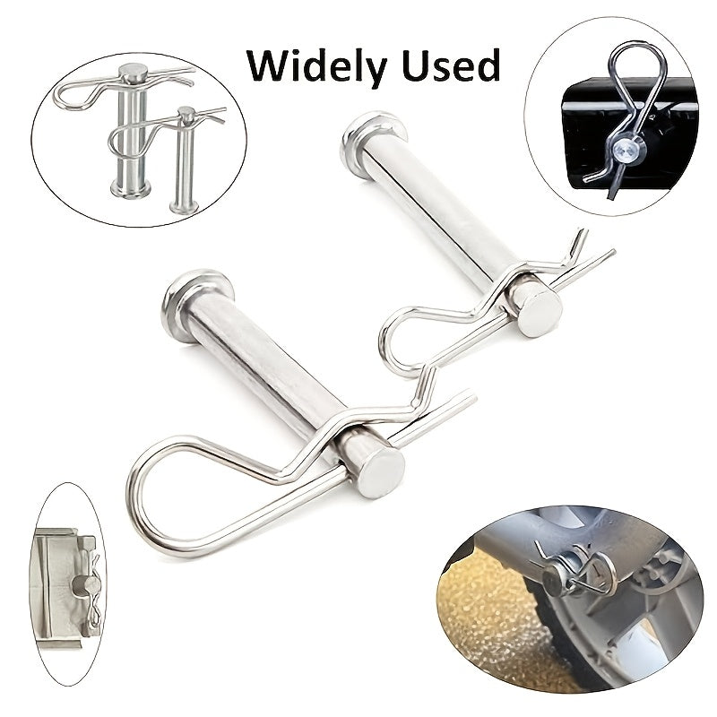50PCS R-Clip Cotter Pin Assortment Kit – Heavy Duty R-Type Spring Fasteners, 6 Sizes Hardware Pins for Trailer Locking Pin, Trailer Clips, Lawn Mower, Truck, Mechanic‘s First Choice