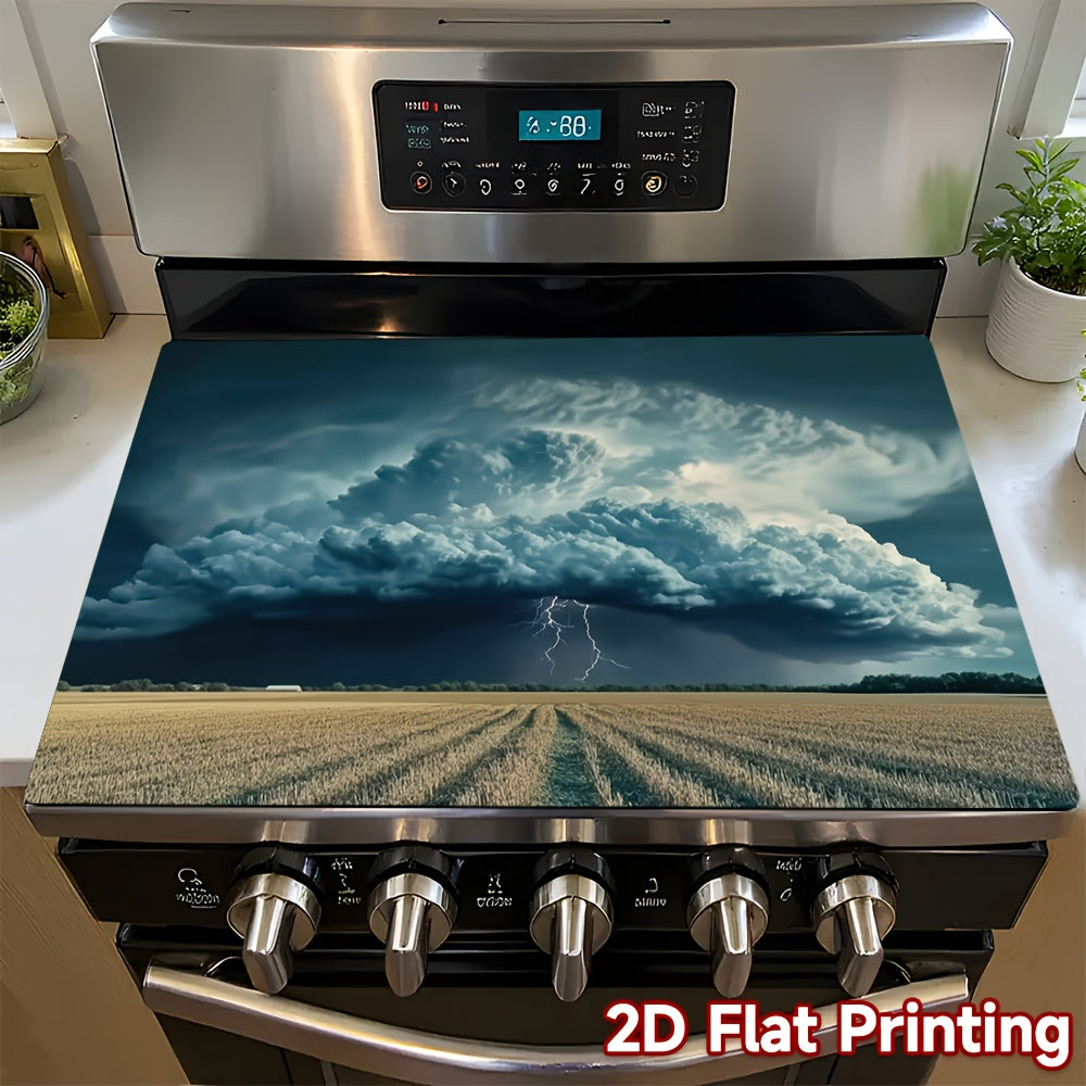 2D Flat Printed, 1 Induction Cooktop, -Free Operation - Portable Induction Stove, Compact Design for Small Kitchens, Durable & Easy-Clean Surface, Compatible with All Cooktops (Gas, Electric, Induction, Halogen) - Ideal for Home Use
