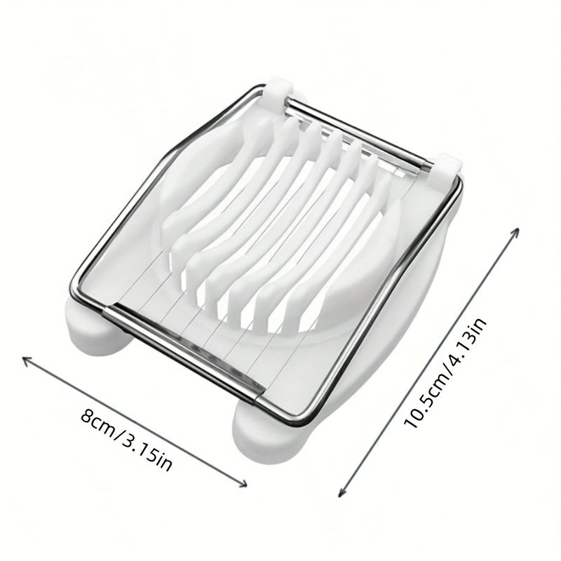 1PC Household Multifunctional Egg Slicer, 2-in-1 Egg Cutter Divider Dicer Slicer for Hard Boiled Eggs, Kitchen Gadget