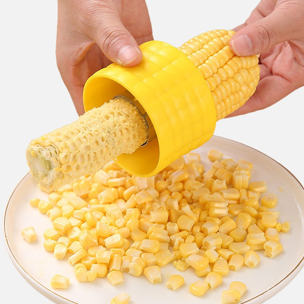 Corn Peeler & Kernel Remover – Corn Cob Cutter, Corn Stripper, Fruit & Vegetable Tool, Cooking Tool, Kitchen Accessory, Corn Cob Stripper