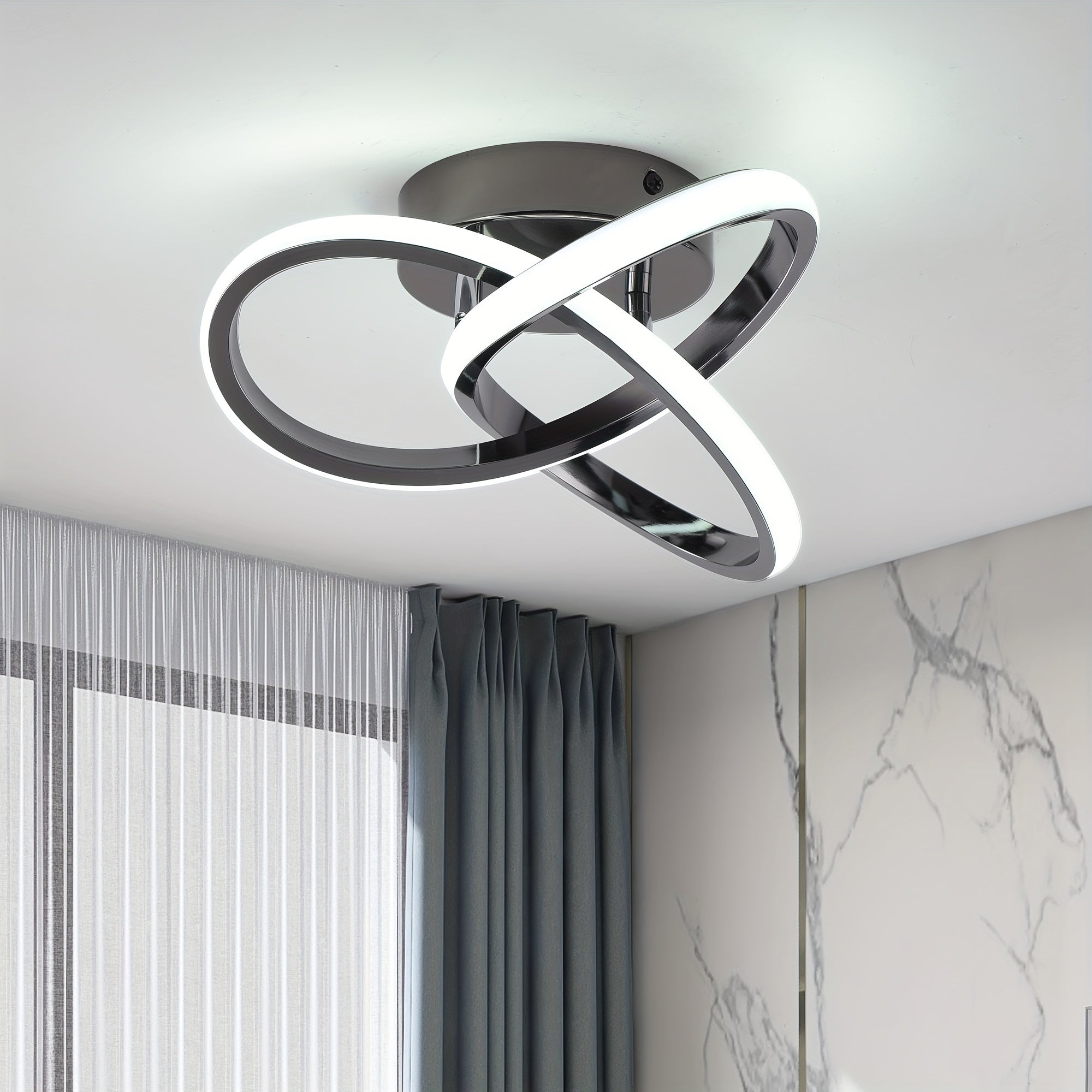 Black recessed light fixture, hallway light, LED ceiling light, suitable for kitchen, bedroom, garage, bathroom, balcony, hallway, staircase, passageway LED lighting