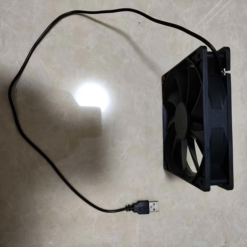 12025 Industrial Cooling Fan 5V with USB Port, for Ventilation, Heat Dissipation, Air Blowing and Mist Blowing of Electronic Appliances