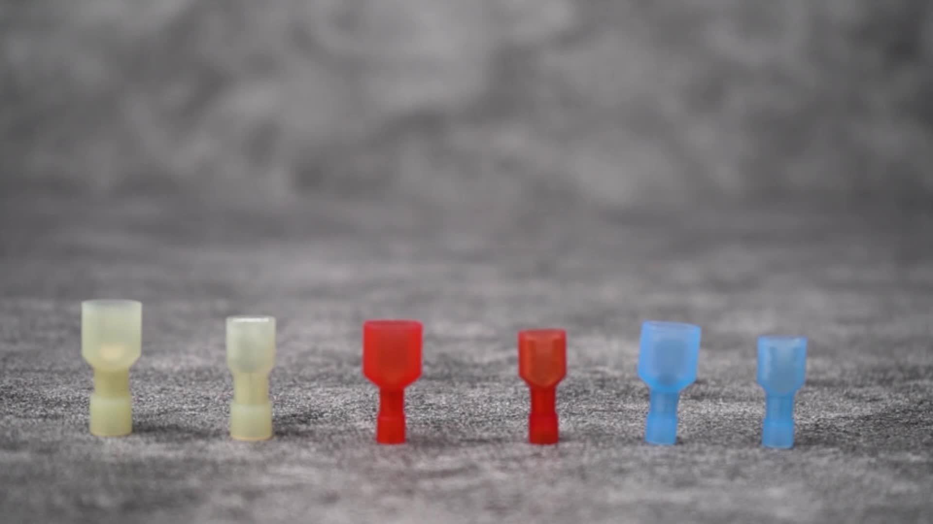 100/80/60pcs Nylon Spade Electrical Wire Connectors | 22-10 AWG Fully Insulated Terminals, Male & Female Crimp Connector Kit for Speaker Car Stereo Wiring, Industrial Quick Connect/Disconnect Wire Assortment, Red Blue Yellow Color