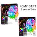 NBBUFF 加长版 LED 灯带，智能房间装饰 RGB 灯条，通过 App 和遥控器控制，带定时、音乐同步、多种场景和 1600 万色，适用于卧室、客厅天花板、万圣节、派对、节日礼物
