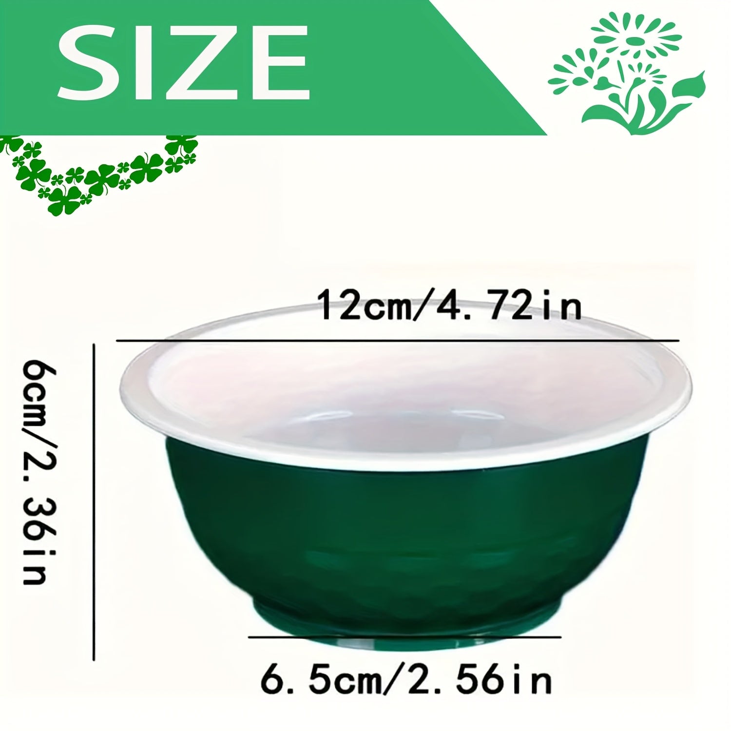 25/5PCS Party Cup & Bowl Set, Disposable Plastic Bowls, Soccer Bowl, Salad Bowl, Dessert Bowl – Perfect for Weddings, Outdoor Camping, Birthday Parties, St. Patrick's Day, Graduation Season, Soccer Parties
