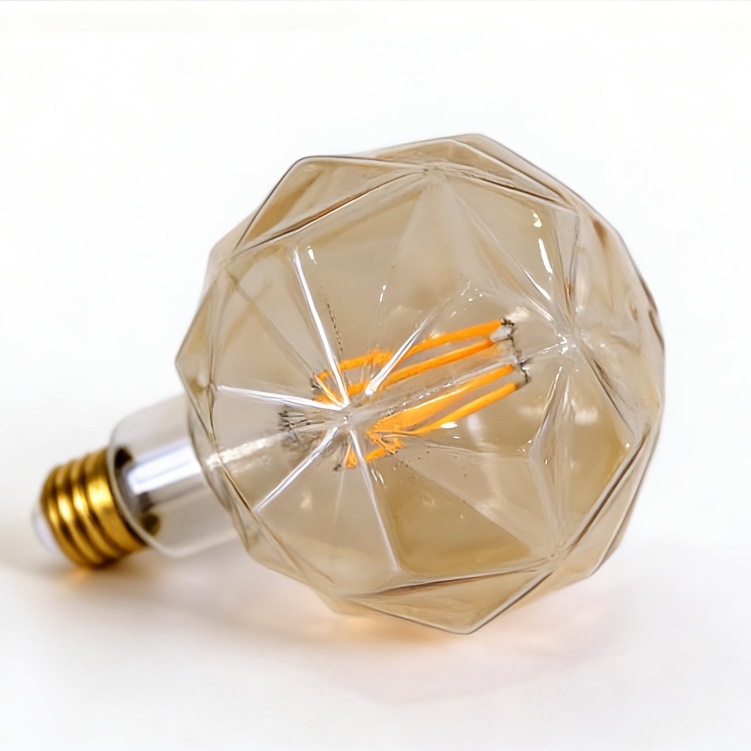 1 piece, vintage LED large lotus bulb G120, 4W 2700K warm light equivalent to 40W, 120V E26 decorative Edison bulb, stone-shaped bulb