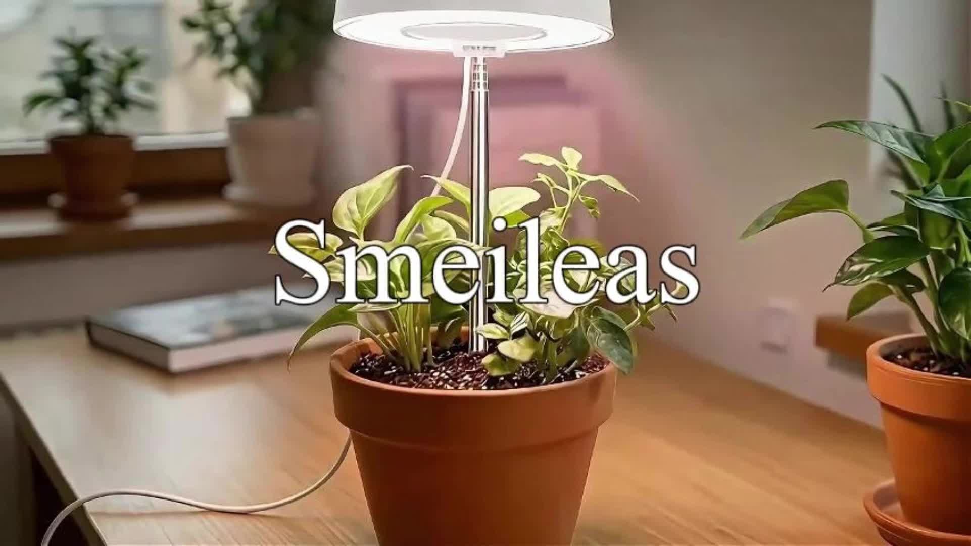 3-Pack Indoor Plant Grow Light, 720° Magnetic Mount Head, Full Spectrum, Height Adjustable, 3/6/9H Timer & Brightness Dimmable, for Tall Floor Plants, White