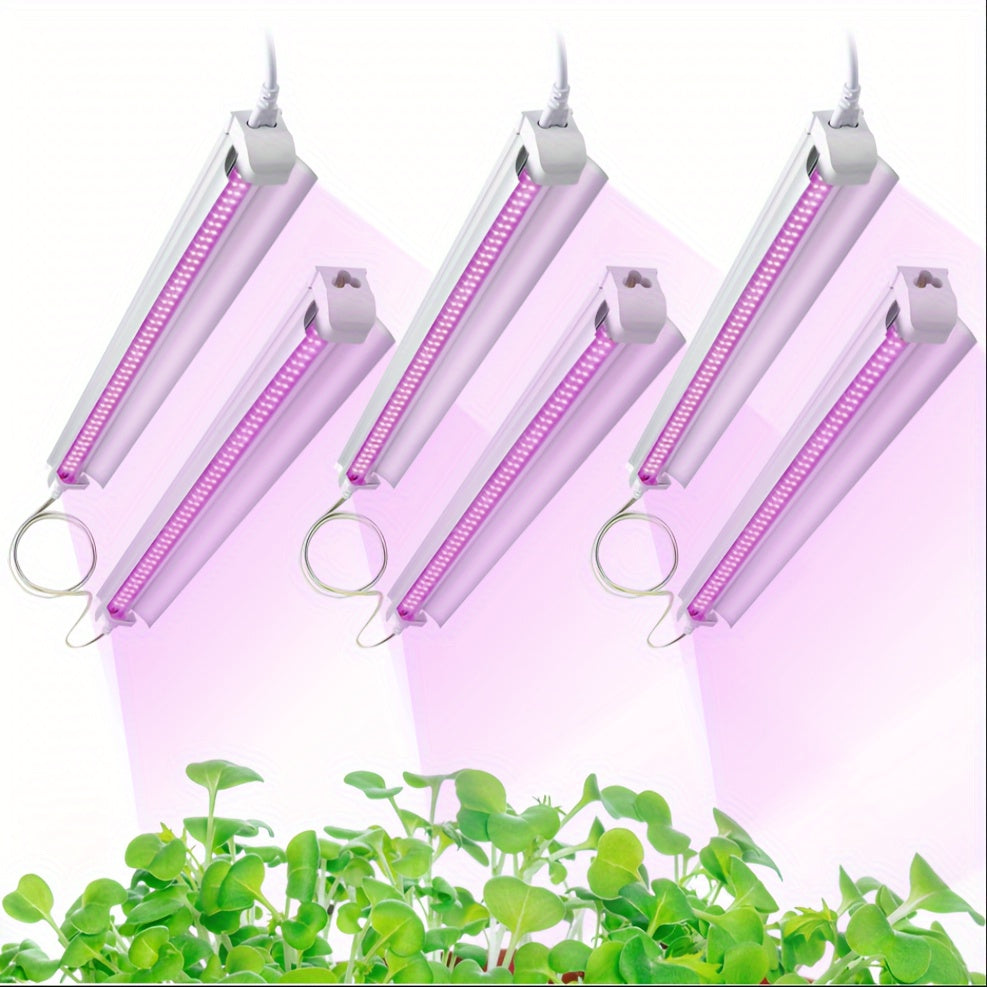 Indoor Plant Grow Light, 4ft T8, 270W (6 x 45W, 1620W Equivalent), Full Spectrum Sunlight Plant Light, LED Indoor Plant Grow Light for Greenhouse, 6-Pack