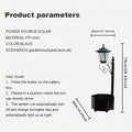 2pcs Solar Flower Pot Light, Outdoor Doorway Decorative Welcome Light, Garden Lighting Decorative Light Garden Small Street Light Landscape Light Indoor Decorative Light, Bottom Flower Pot Can Grow Flowers