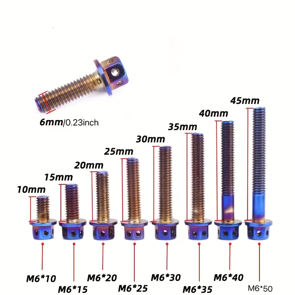 4pcs M6*25mm 304 Aluminum Alloy Hexagon Socket Cap Screws, Modified Screws for Motorcycles & Electric Bikes, Vacuum Plated Blue, Sturdy Appearance, Auto & EV Parts, Durable Fasteners for Vehicle Accessories | EV Components |