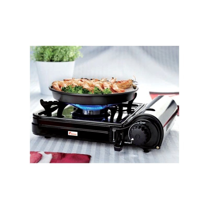 Portable Gas Stove MS3800 (Black), 9560 BTU High Power, Camping Stove with Protective Case
