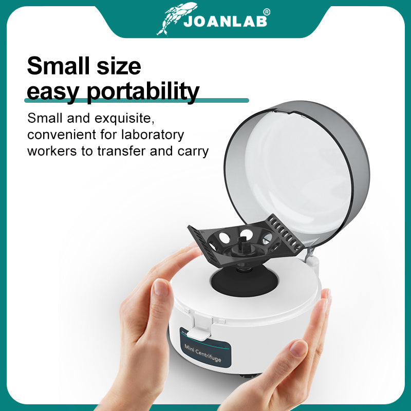 JOANLAB Pcr 迷你离心机 等离子离心机实验室 0.2ml 1.5ml 2ml离心管 4000rpm 7000rpm